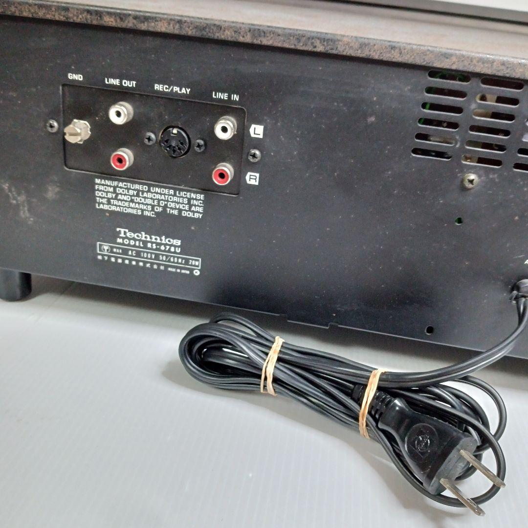 通電確認 ジャンク カセットデッキ Technics RS-678U テクニクス
