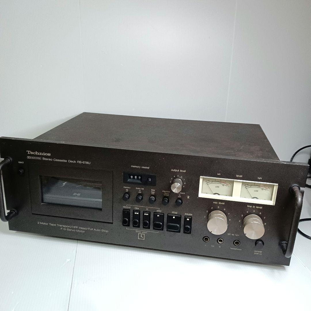 通電確認 ジャンク カセットデッキ Technics RS-678U テクニクス