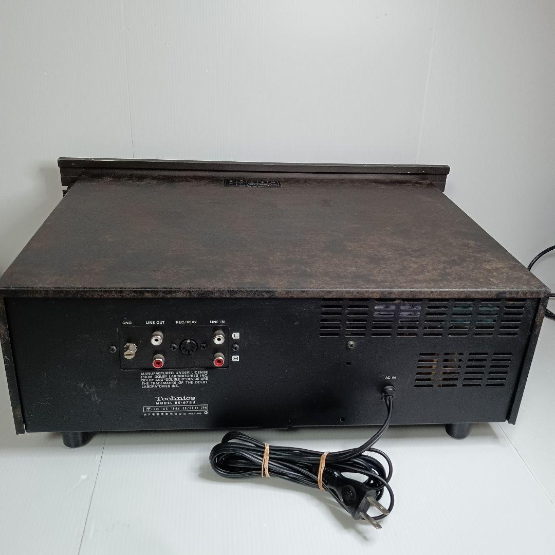 通電確認 ジャンク カセットデッキ Technics RS-678U テクニクス