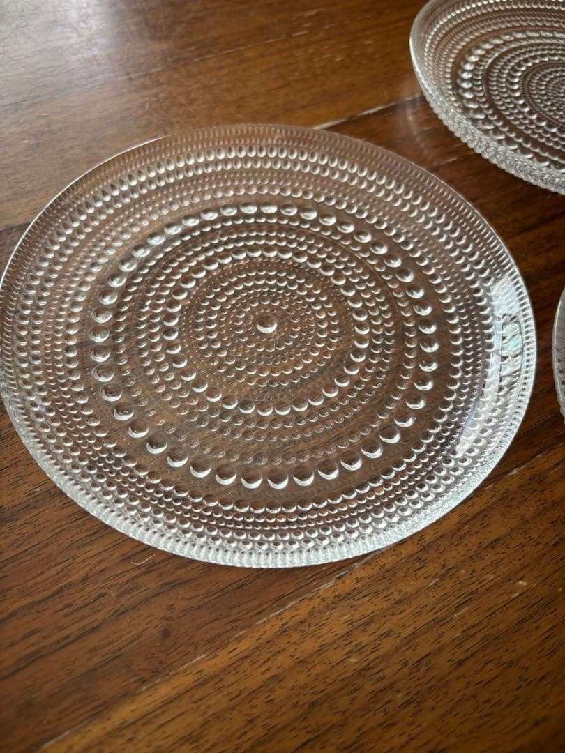 イッタラ カステヘルミ　17㎝プレート クリア3枚セット