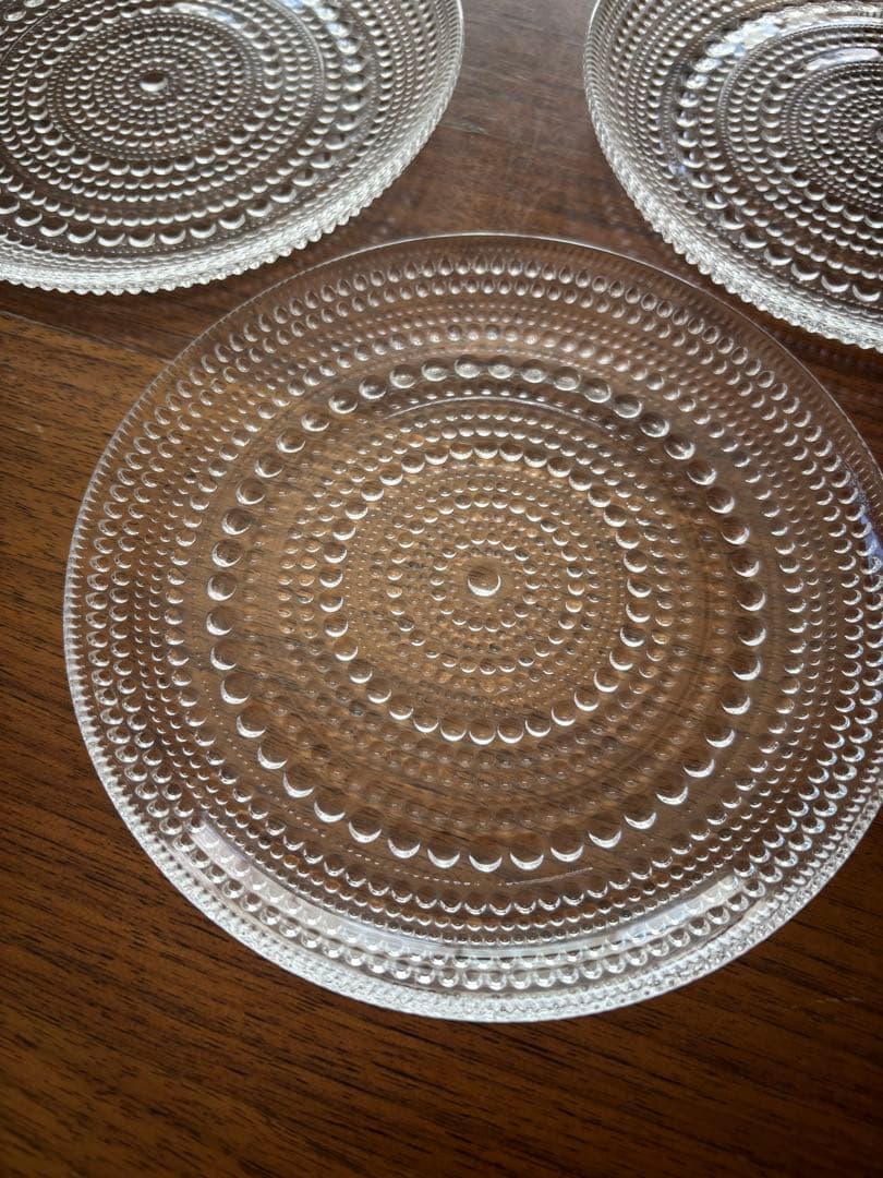 イッタラ カステヘルミ　17㎝プレート クリア3枚セット