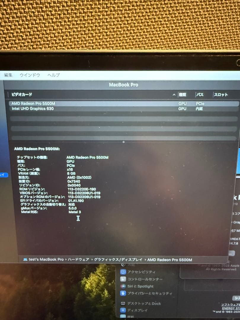 ひ*ん様 MacBookPro 16インチ 64GB 2TB i9 2019 R