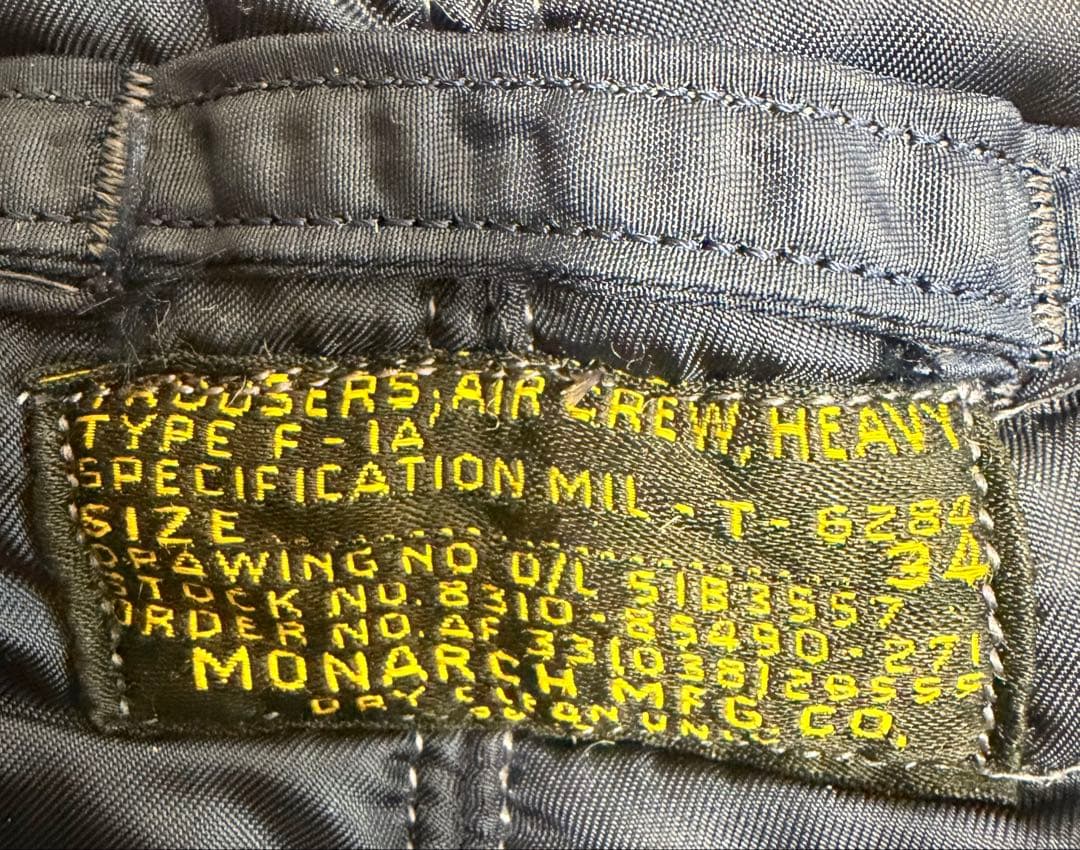 米軍 実物 F-1A フライトパンツ