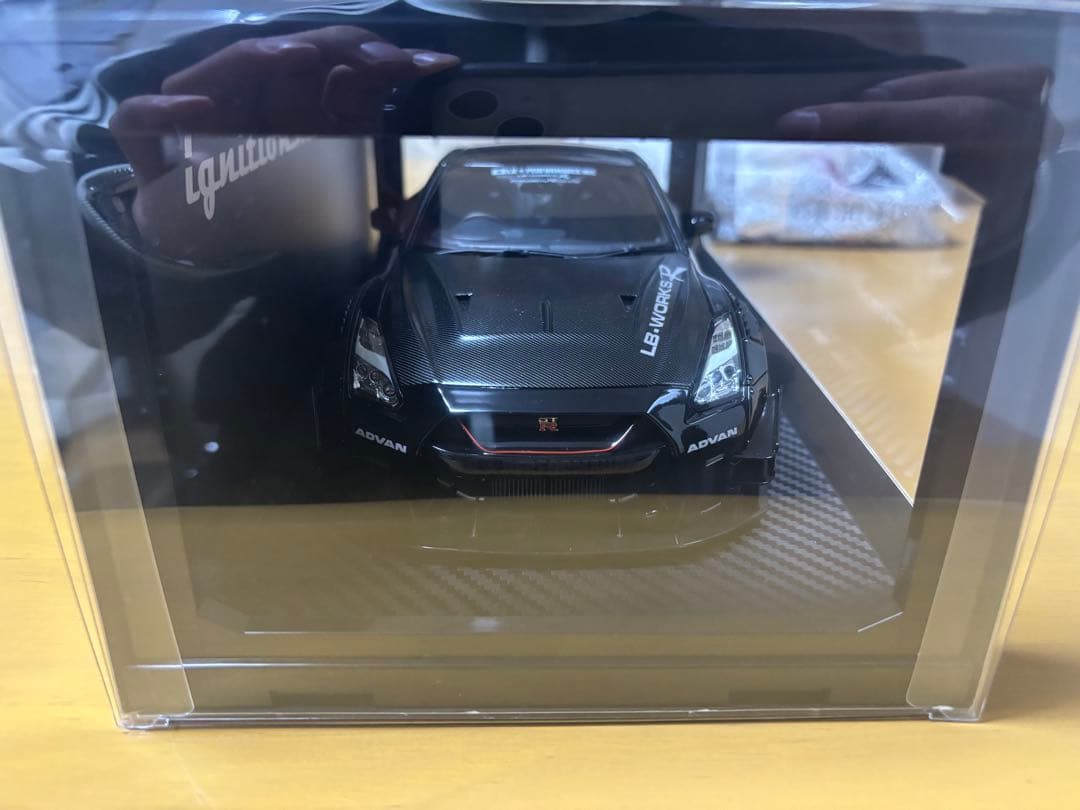 ミニカー LB-WORKSNissanGT-R R35type 2 Black / Red