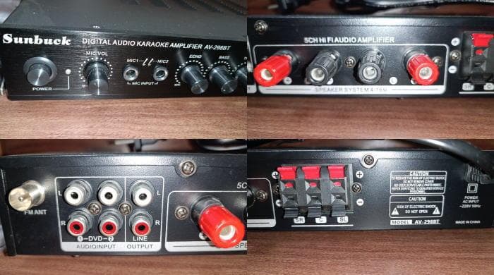 プリメインアンプ SUNBUCK AV-298BT カラオケ対応