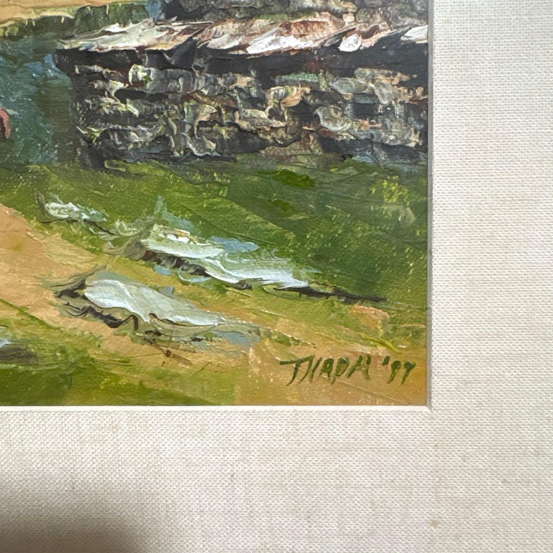 THAPA 油絵　ヒマラヤ山脈