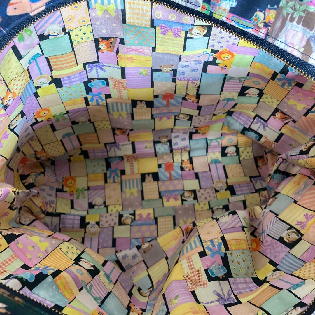 パッチワーク　ユキエモン　トートバッグ　ミニポーチ　ミニ巾着　ショルダー紐