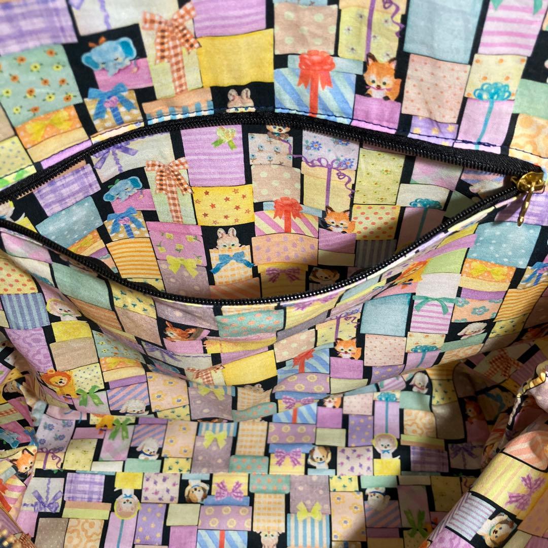 パッチワーク　ユキエモン　トートバッグ　ミニポーチ　ミニ巾着　ショルダー紐