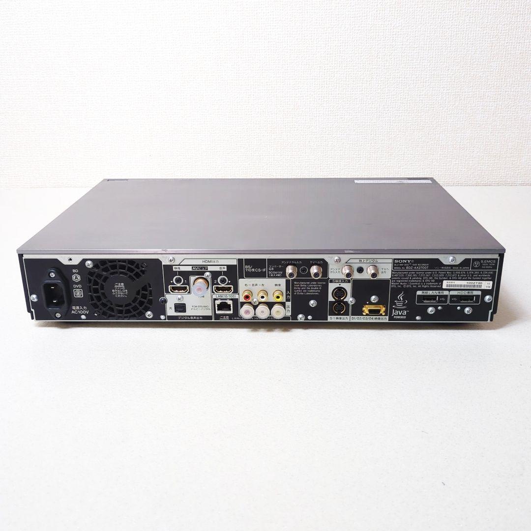 【希少】SONY ブルーレイレコーダー BDZ-AX2700T 2TB