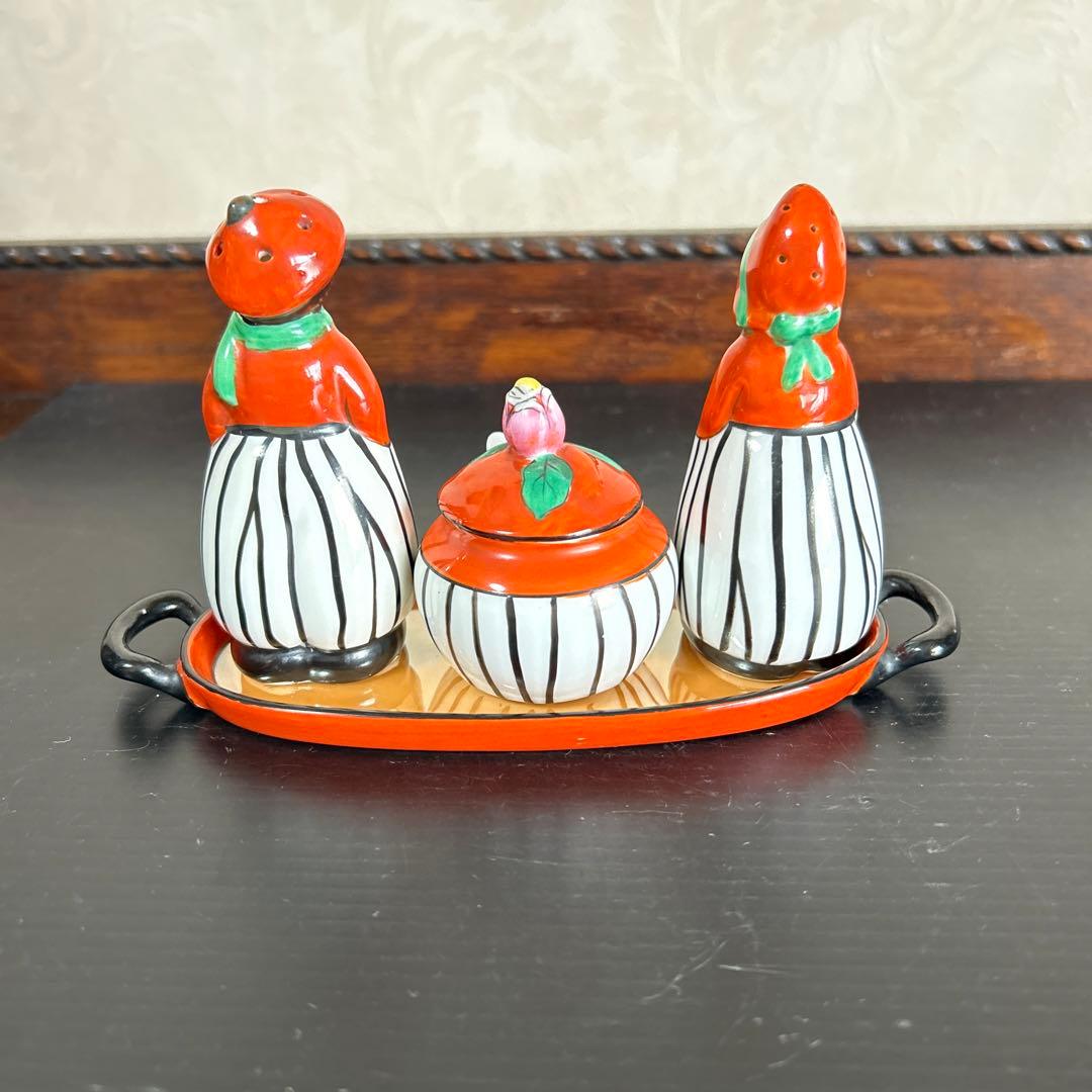 オールドノリタケ　ダッチ人形　 ソルト&ペッパー　4点セット