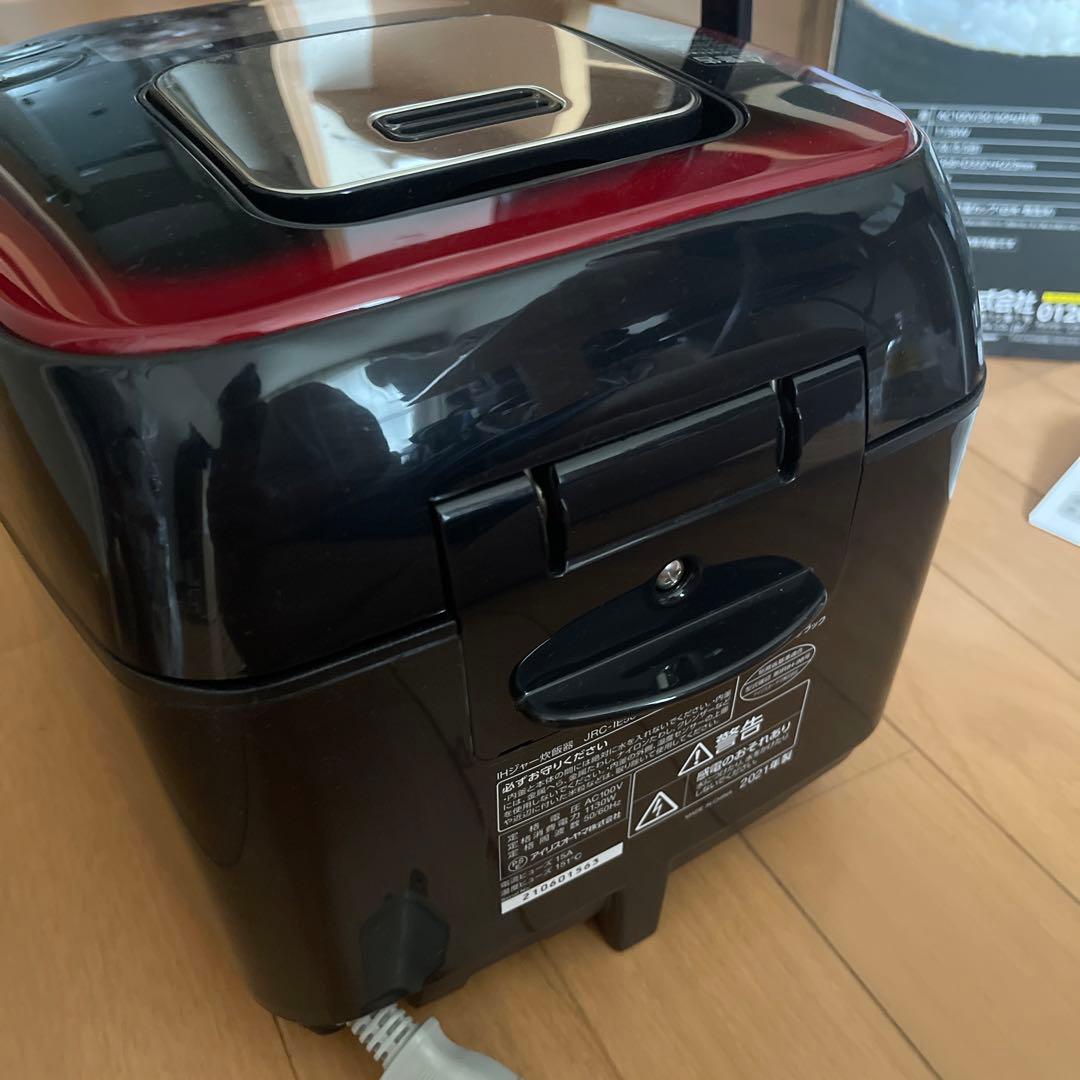 情熱価格×IRIS 米屋がこだわった5.5合大火力IH炊飯器 ブラック 1.0L