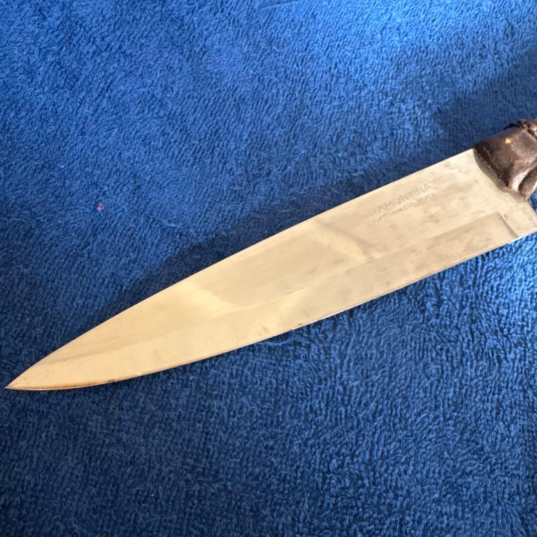 ⬛︎蛇革⬛︎TRAMONTINA⬛︎アンティークナイフ⬛︎ヘビ皮ニシキへび装飾骨董⬛︎