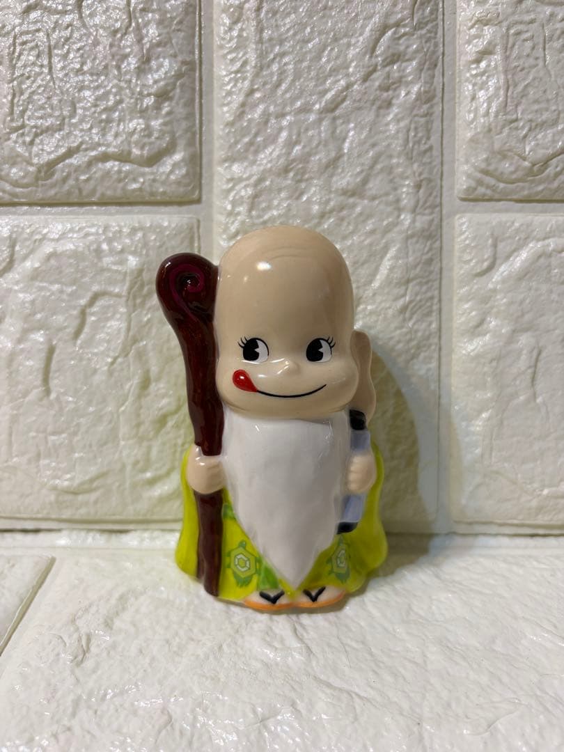 不二家 FUJIYA 【開運ペコポコ七福神】白雲陶器 置物 ペコ ポコちゃん