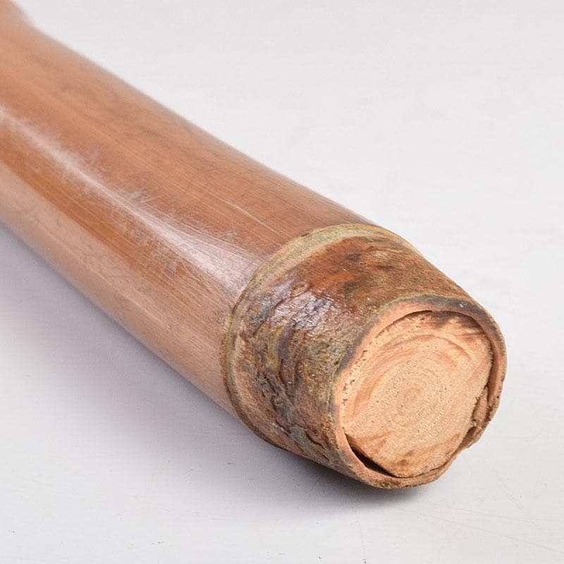 溶けたアイス　古竹　吉明刀　人物鼠彫　杖　長さ約87cm　V　R9068