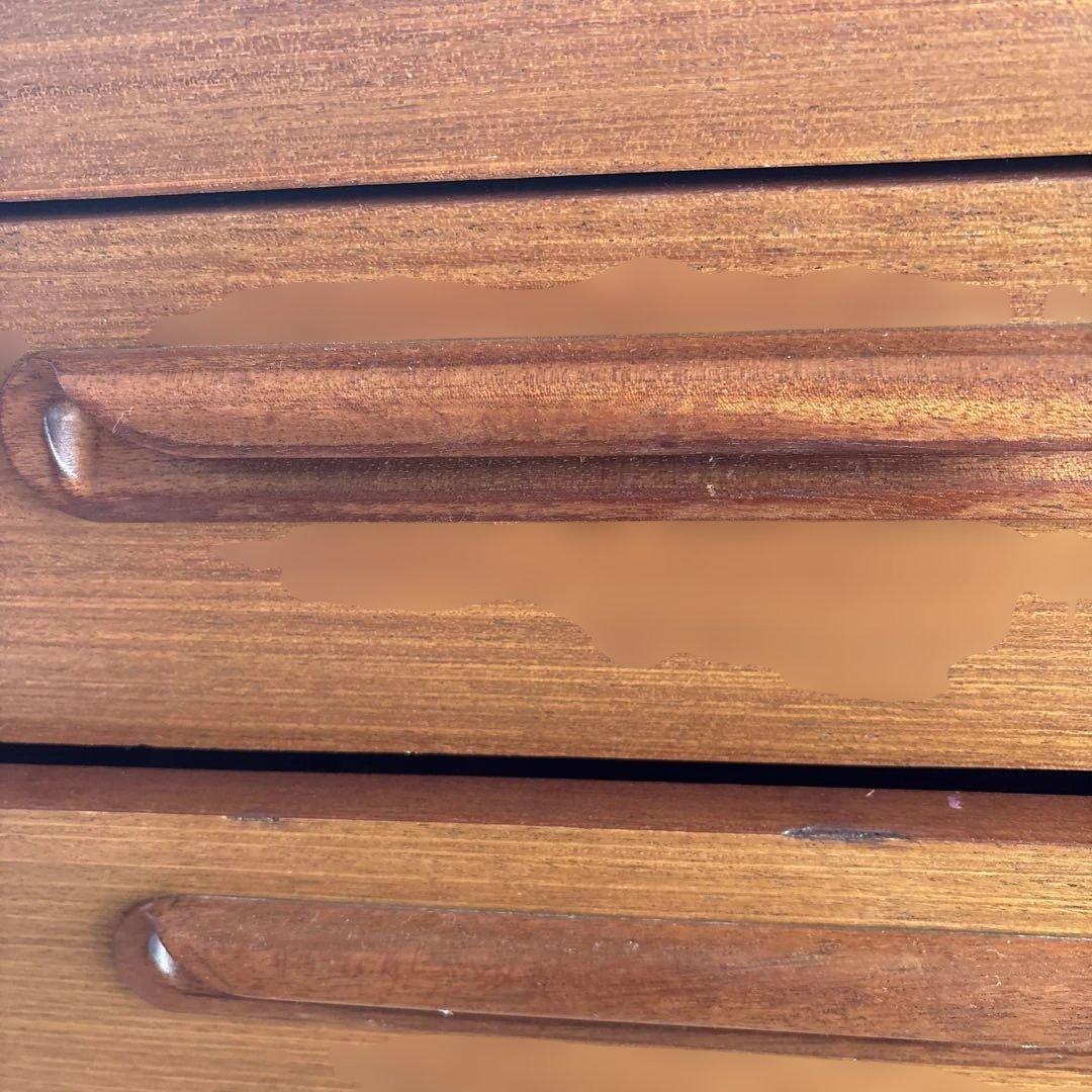 英国アンティークチーク6杯 （SCHREIBER）木製チェスト　キャビネット