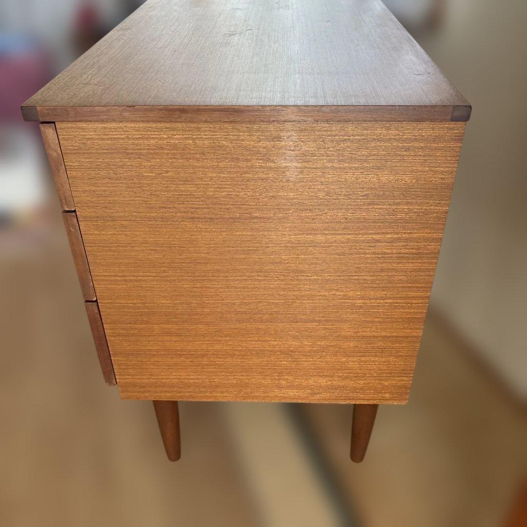 英国アンティークチーク6杯 （SCHREIBER）木製チェスト　キャビネット