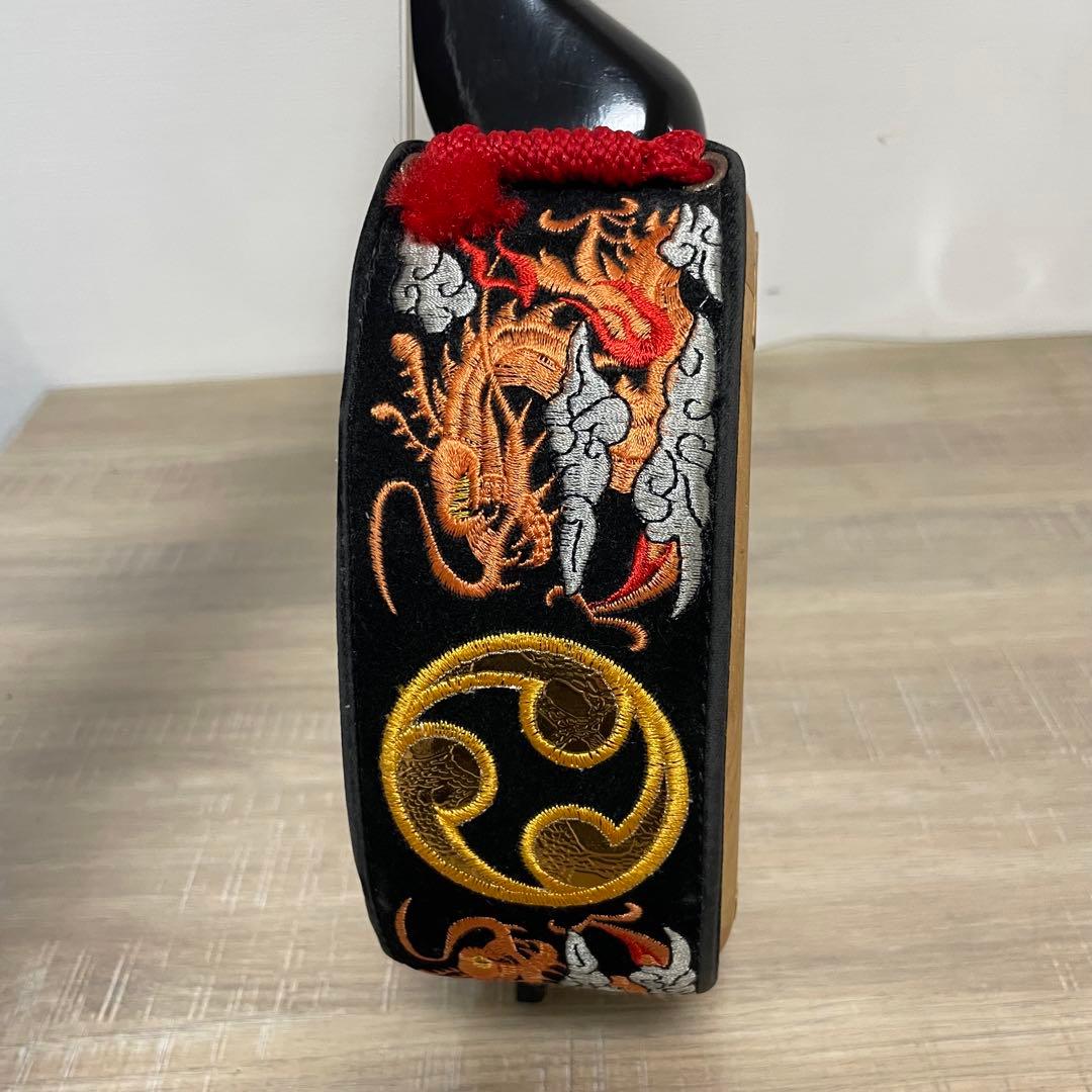 沖縄三線 本蛇皮 三味線 胴巻き 和楽器　★ソフトケース付き★