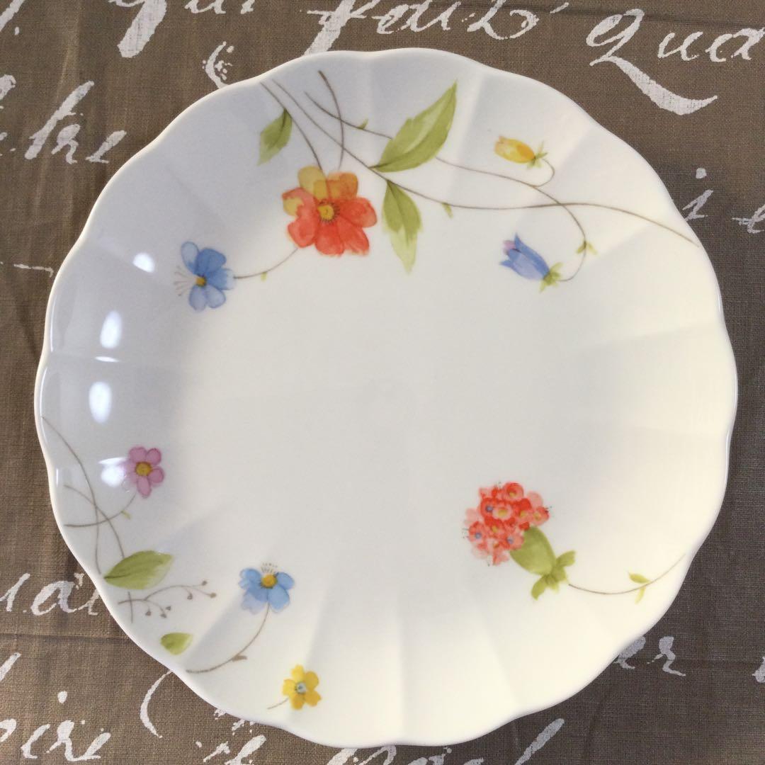 ナルミ　ボーンチャイナ プレート　Just Flowers 5枚　廃盤品
