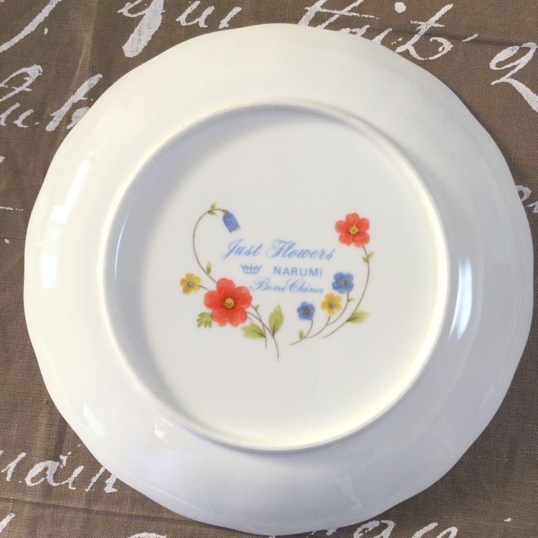 ナルミ　ボーンチャイナ プレート　Just Flowers 5枚　廃盤品