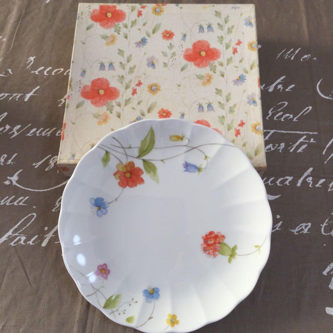 ナルミ　ボーンチャイナ プレート　Just Flowers 5枚　廃盤品