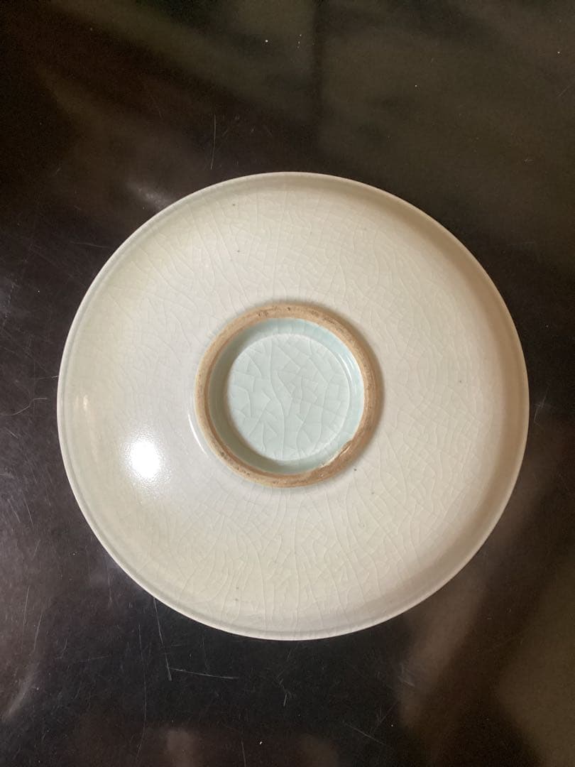 初期伊万里　染付風景図　江戸期中皿幅約20.8cm 24日最終出品