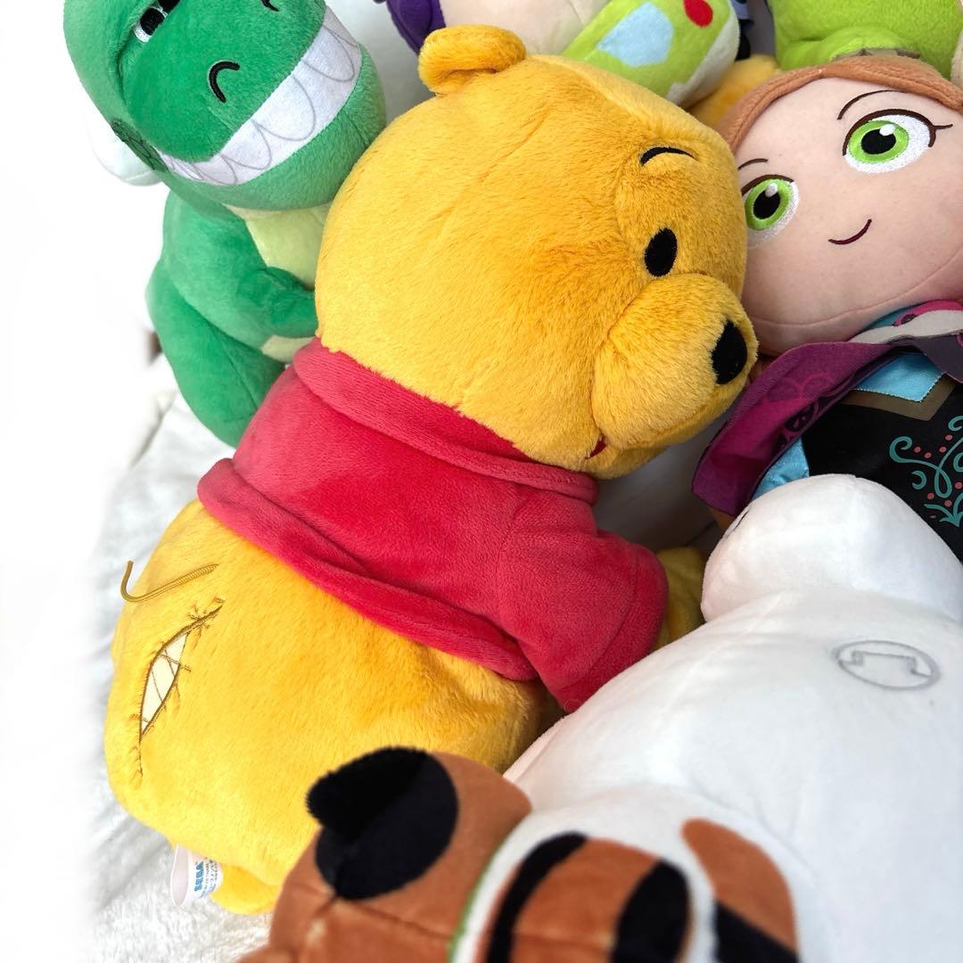 【Disney】キャラクター　プーさん　アナ雪　ミッキー　ぬいぐるみ30体まとめ