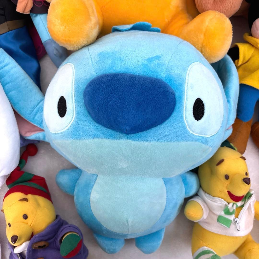 【Disney】キャラクター　プーさん　アナ雪　ミッキー　ぬいぐるみ30体まとめ
