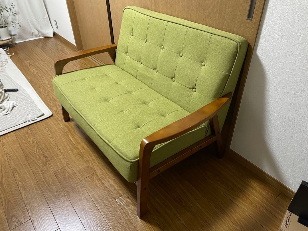 緑色のモダンソファ《直接配送》