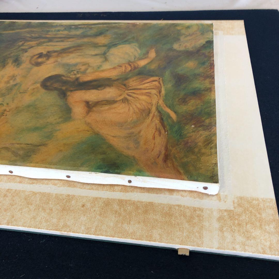 お部屋のインテリアに世界の名画の工芸画 ルノワール 牧場にて 共同印刷 P10
