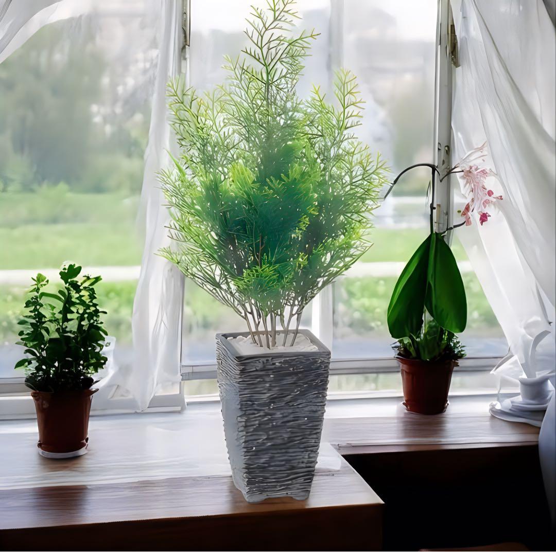 光触媒　人工観葉植物　ウォールグリーン　フェイクグリーン　ヒバ45