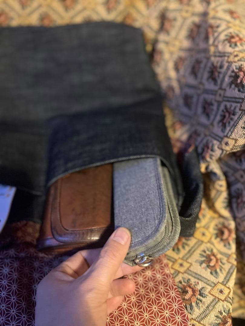 ganeyuki岡山デニムのショルダーバッグ