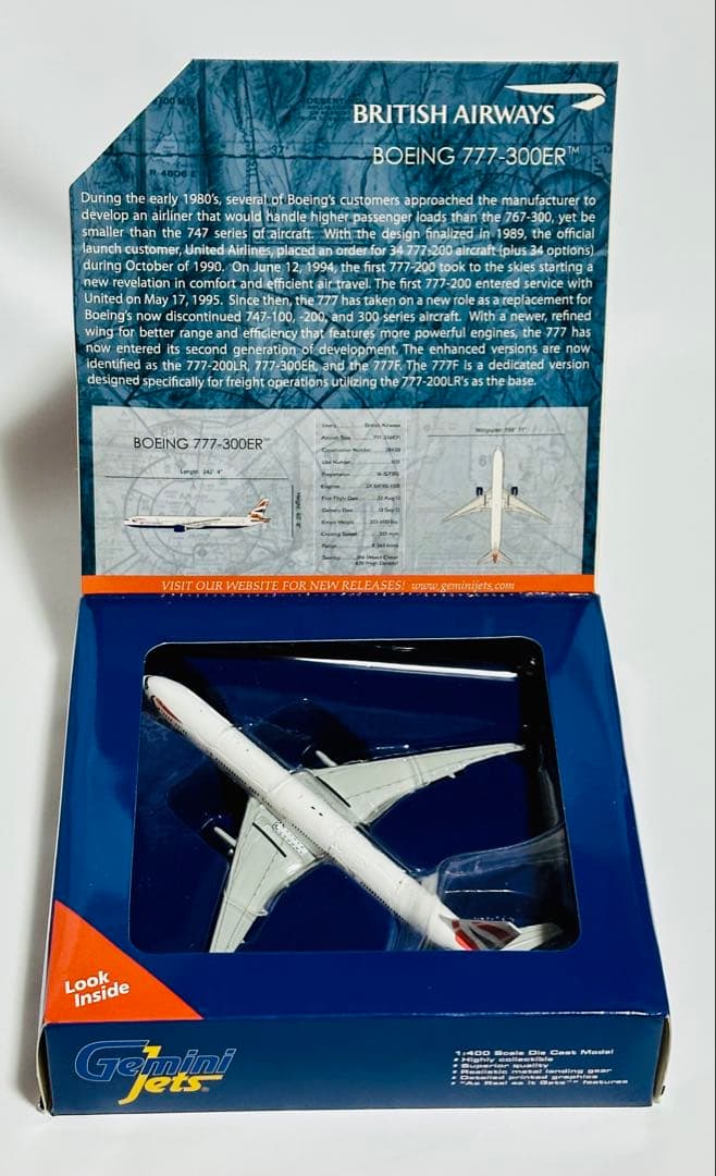 航空機・ヘリコプター Gemini 1/400 777-300ER British Airways