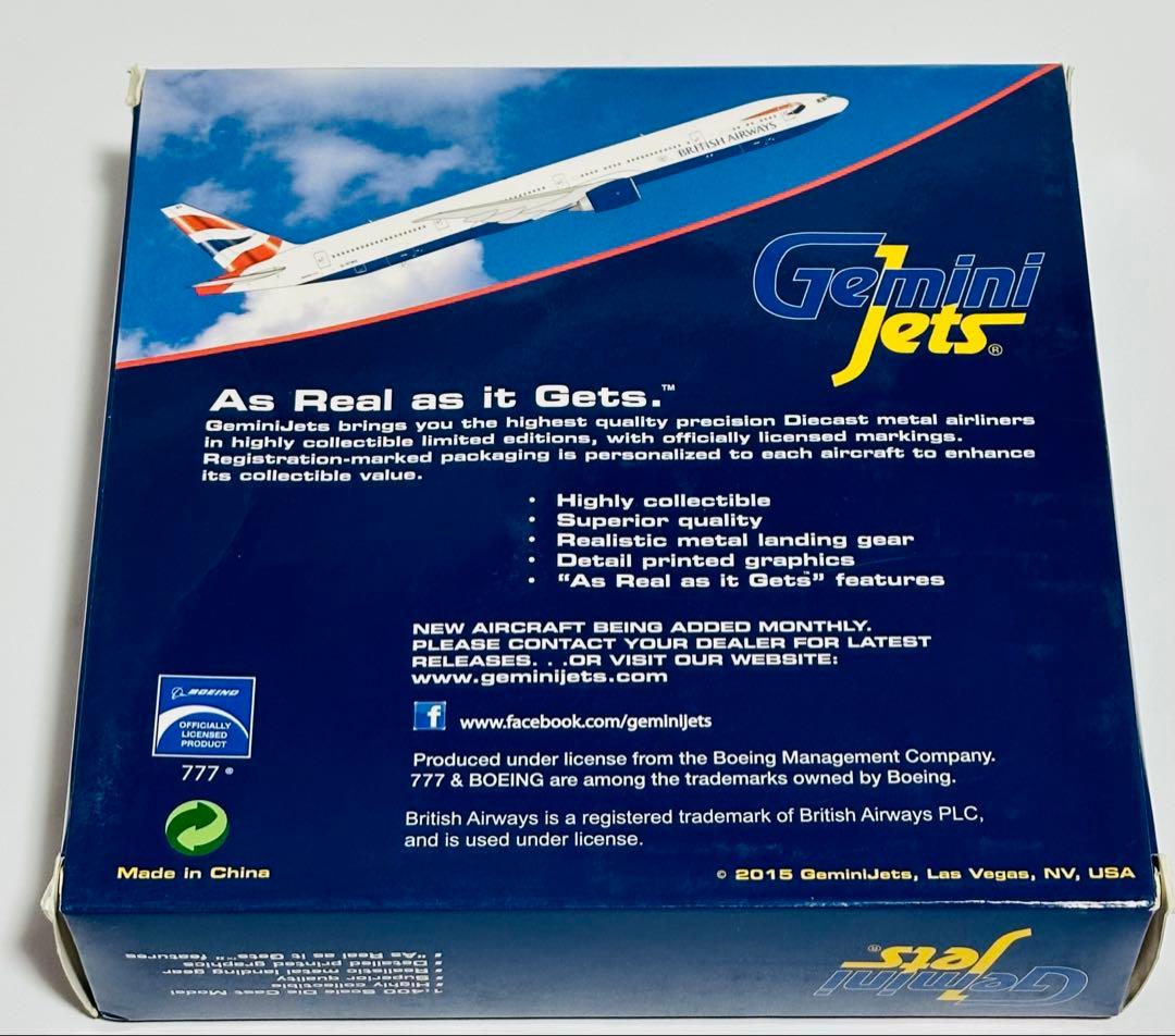 航空機・ヘリコプター Gemini 1/400 777-300ER British Airways