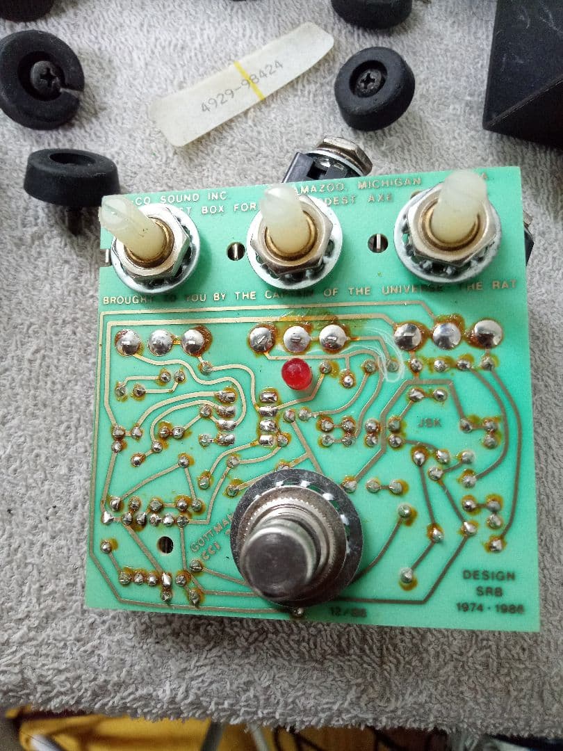 ProCo RAT2 USA製 LM308N 銀ネジ 1992年製 メンテ済み