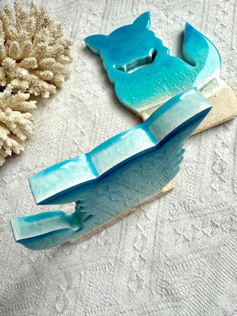 半額セール自立　海レジン　シーサー　沖縄