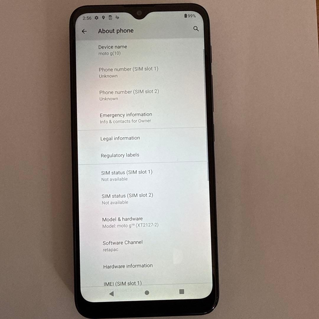 Motorola スマートフォン G10 64GB