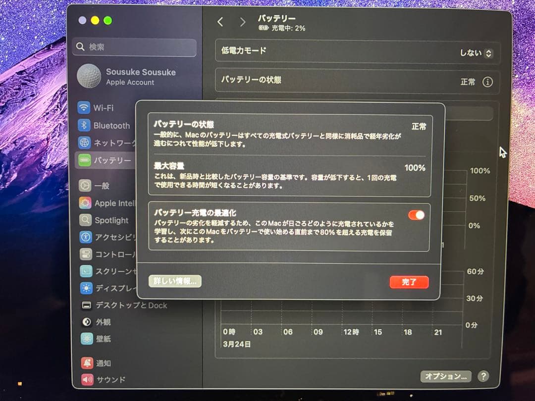 MacBook Air 15インチM4チップ　16GBメモリ256GBストレージ