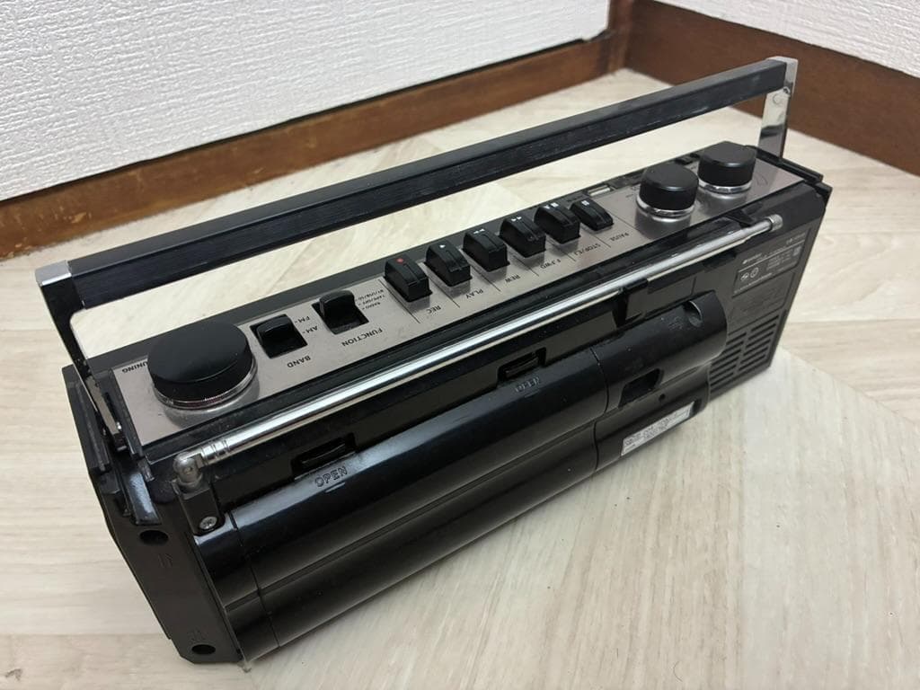 SANSUI SCR-B2 ラジカセ Bluetooth 赤
