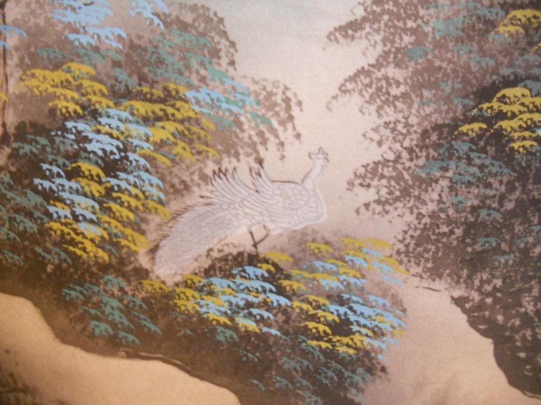 掛け軸 桜井浩堂 四神山水図 絹本 希少 軸装 茶道具 掛軸 です。