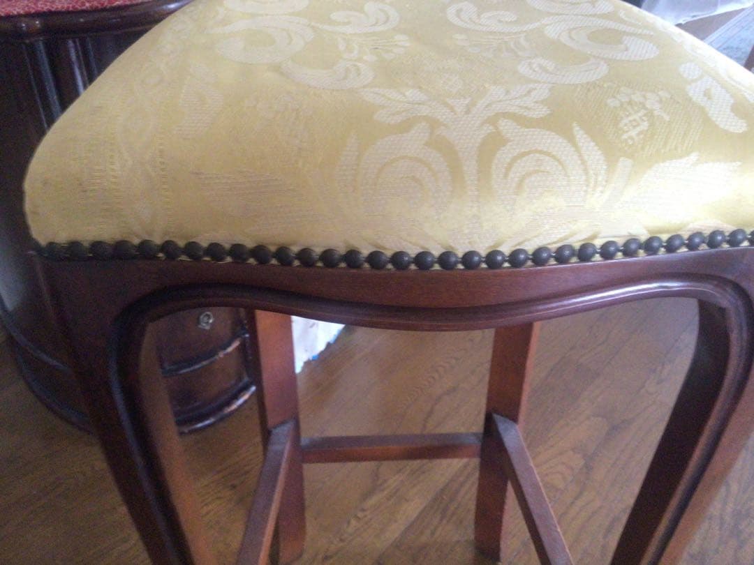 マホガニー アンティーク風 ハイチェア カウンターインテリア イタリア製