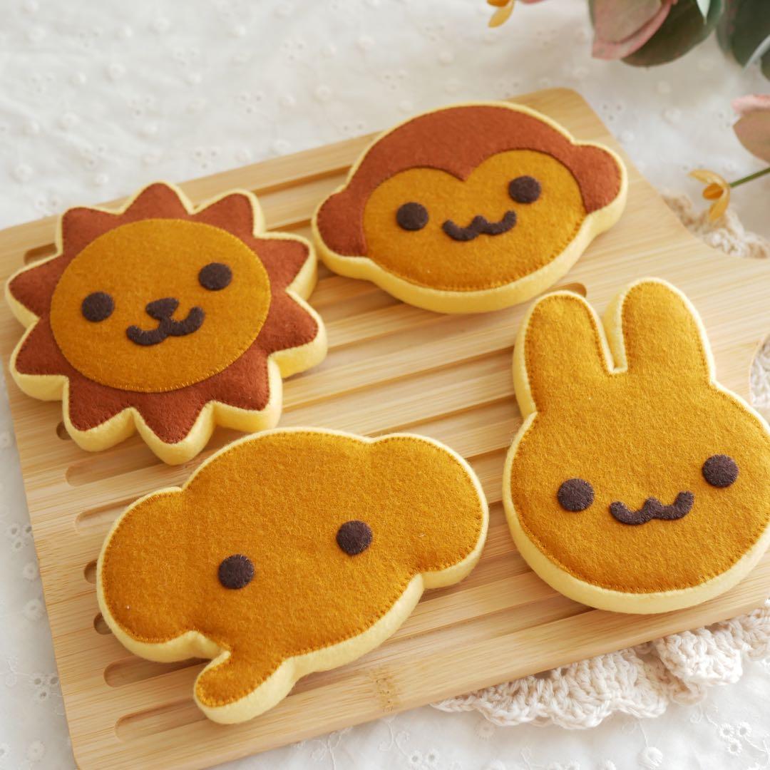 【サンプルページ　No.3】フェルトままごと　アニマルホットケーキ