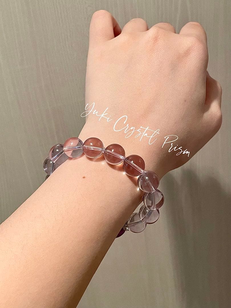 高品質ボリビア産アメジスト×紫レピドライト 天然石ブレスレット