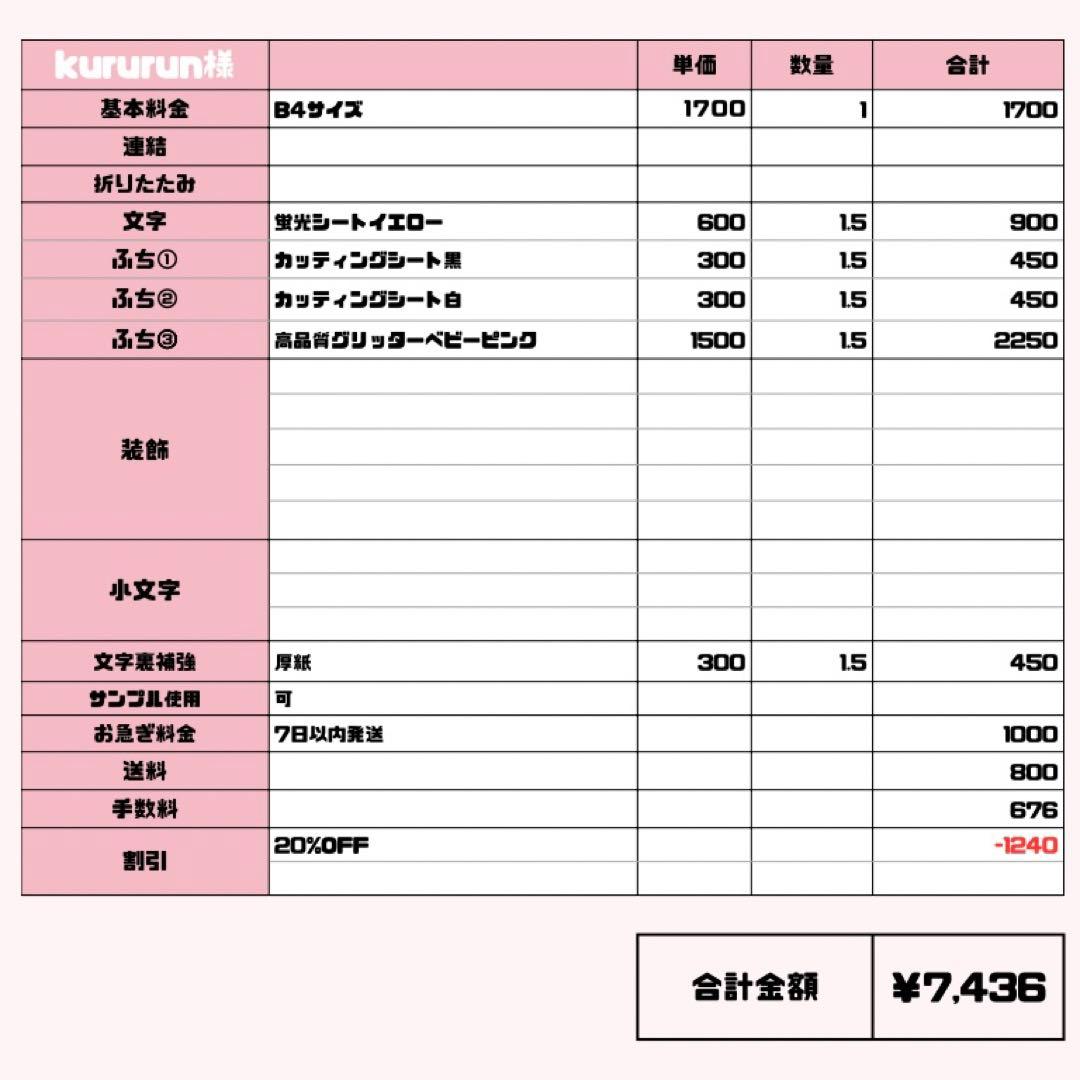 kururun【12/7発】うちわ文字 連結 文字パネル 団扇屋さん