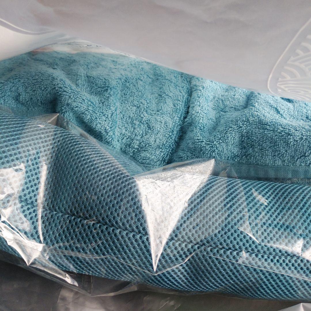 今治睡眠用タオル2　コバルトブルー