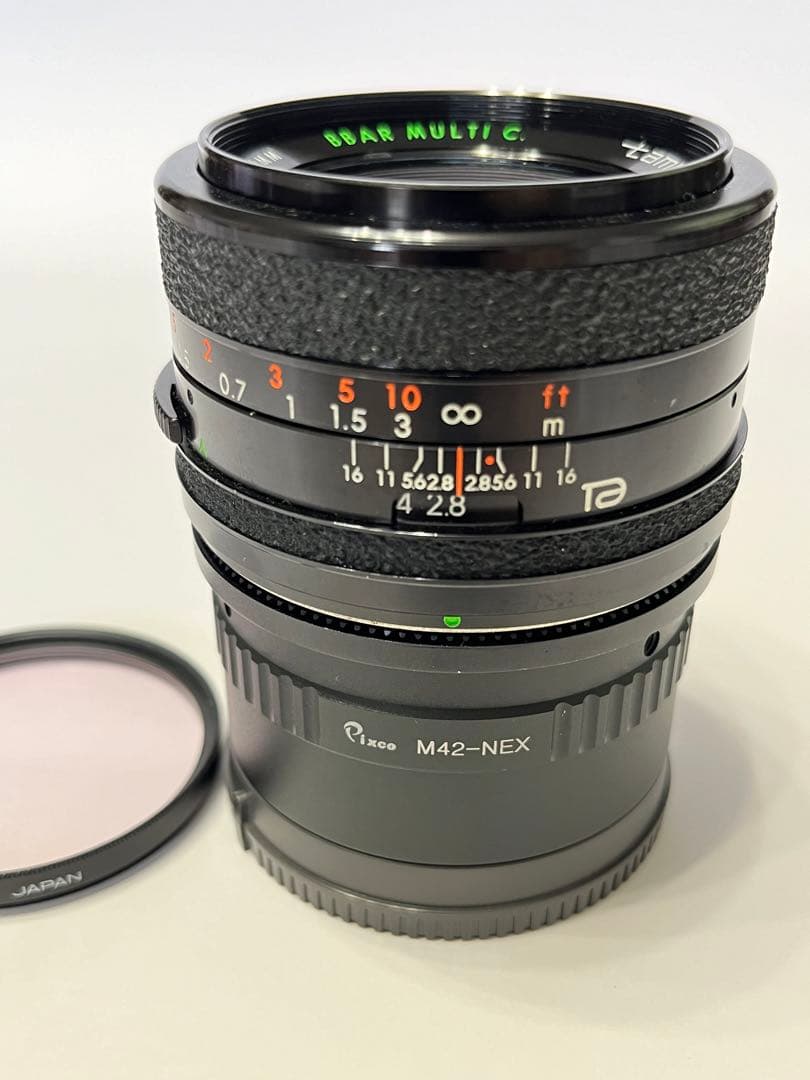 sonyEレンズ　銘品TAMRON28mm F2.8 BBARNikonフード付