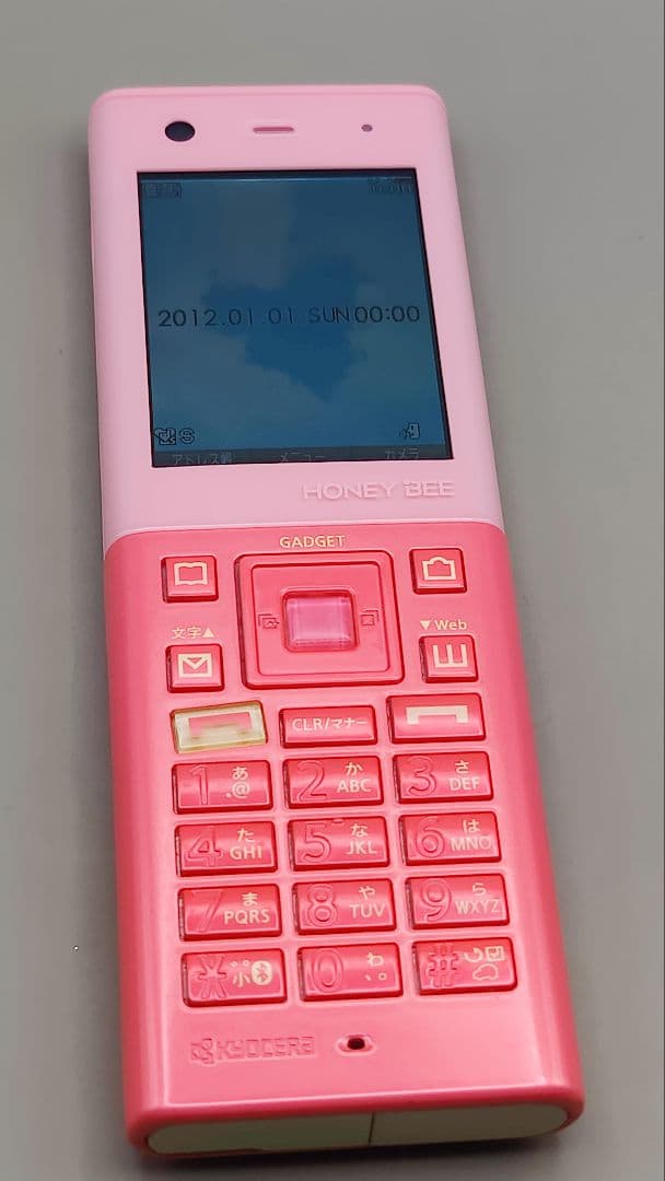 ✨❤️WILLCOM HONEY BEE5 WX07K 京セラ ピンク 携帯電話