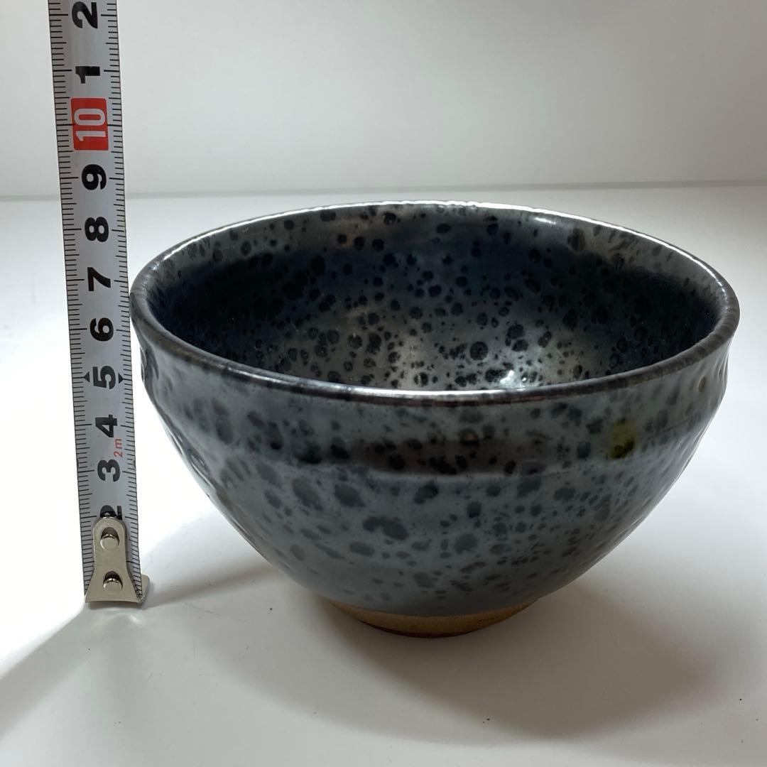 時代 油滴天目茶碗 口径11.7cm 東キ7-0725☆2F