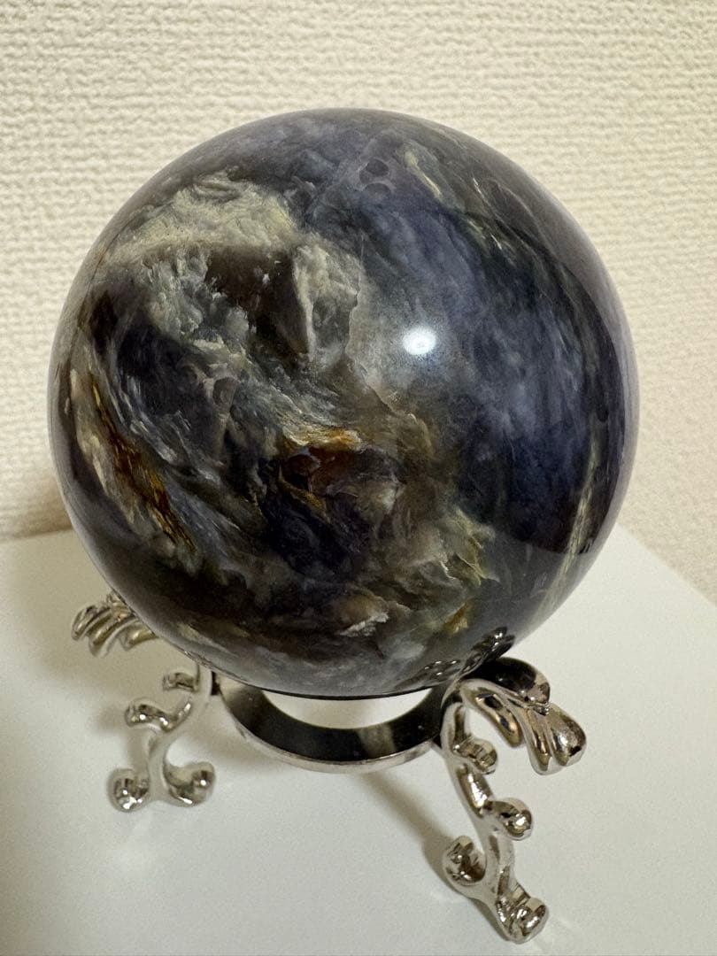 カイヤナイト スフィア 天然石 大玉 丸玉 81.7mm