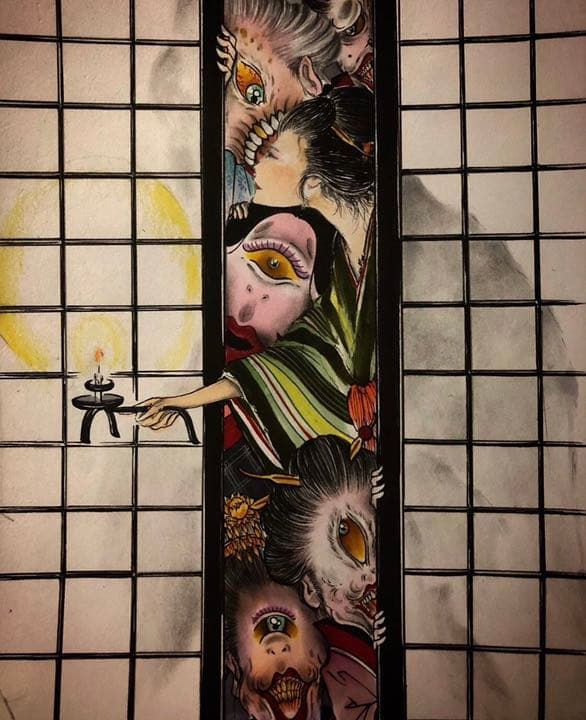 【見本】期間限定‼️幽霊画イラスト承ります