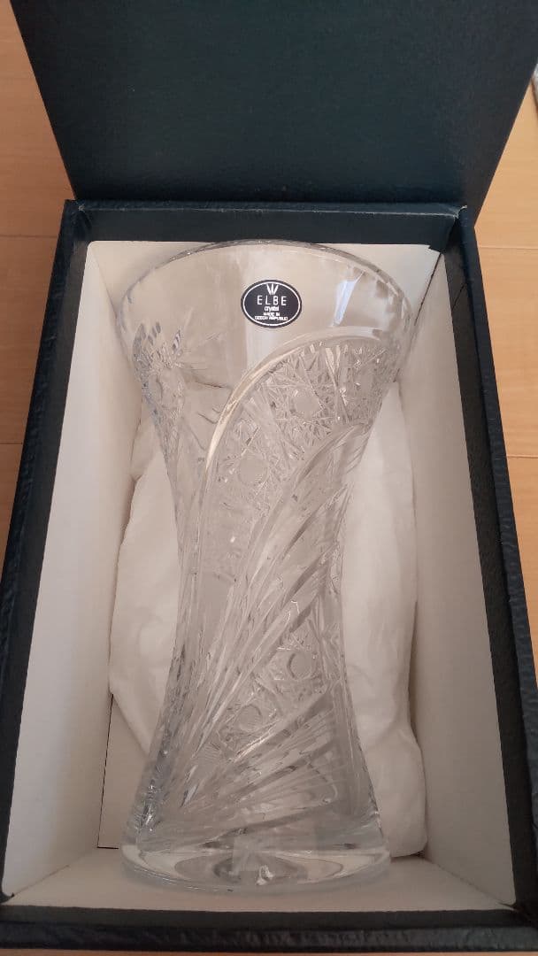 花瓶 CRYSTAL エルベクリスタル フラワーベース ELBE crystal